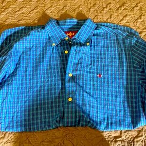 Men’s Plaid long sleeve cotton button down shirt